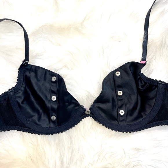 34B VS Victoria’s Secret Sexy little things Pink heart Bra & ruffle garter skirt - Picture 9 of 14